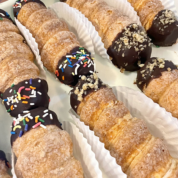 cream horn pastries